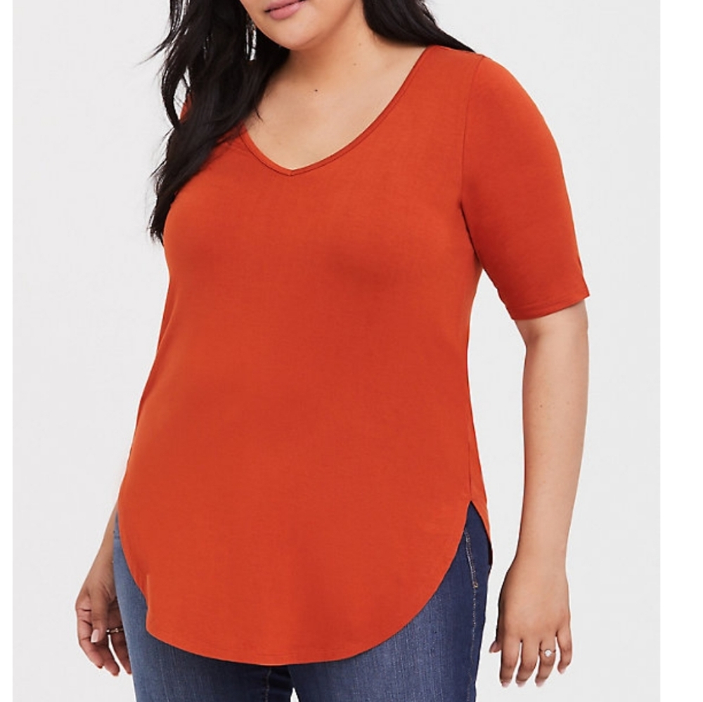 Torrid Super Soft Knits V-neck Tee